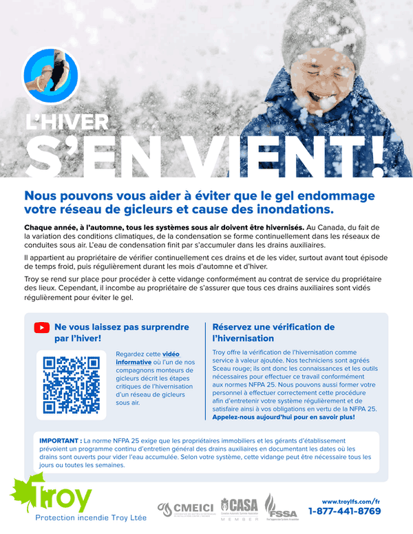 Dépliant sur L’hiver s’en vient!